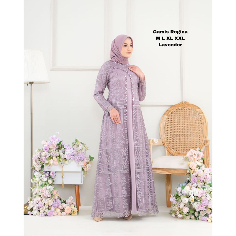 GAMIS  REGINA PAYET MEWAH/ GAMIS TERBARU/ GAMIS PESTA/ GAMIS KONDANGAN/ GAMIS MEWAH/ GAMIS TILE/ GAMIS BRUKAT/ GAMIS BROKAT/ DRESS KONDANGAN/ KEBAYA MODERN/ BAJU PESTA WANITA MUSLIM/ BAJU KONDANGAN WANITA/ GAMIS PESTA TERBARU/ GAMIS BRUKAT TERBARU