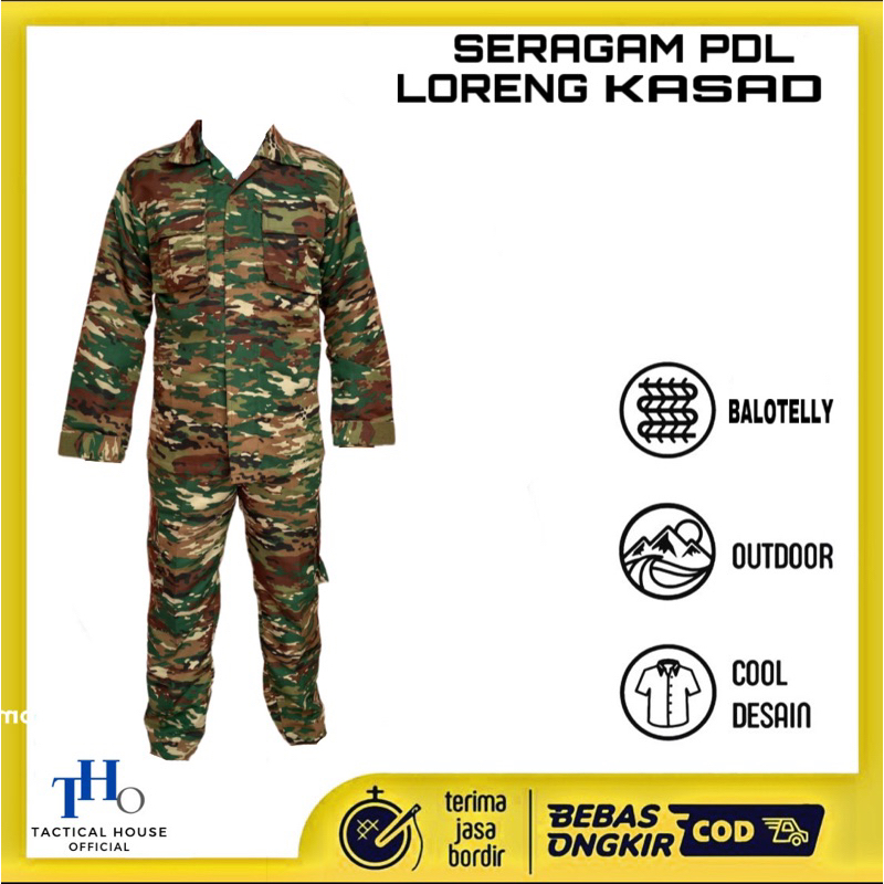 STELAN BAJU PDL KASAD /NKRI TERBARU/SETELAN PDL BALOTELLI BUKAN VELBED MALVINAS/PDL TEMPUR DENIR/ PD