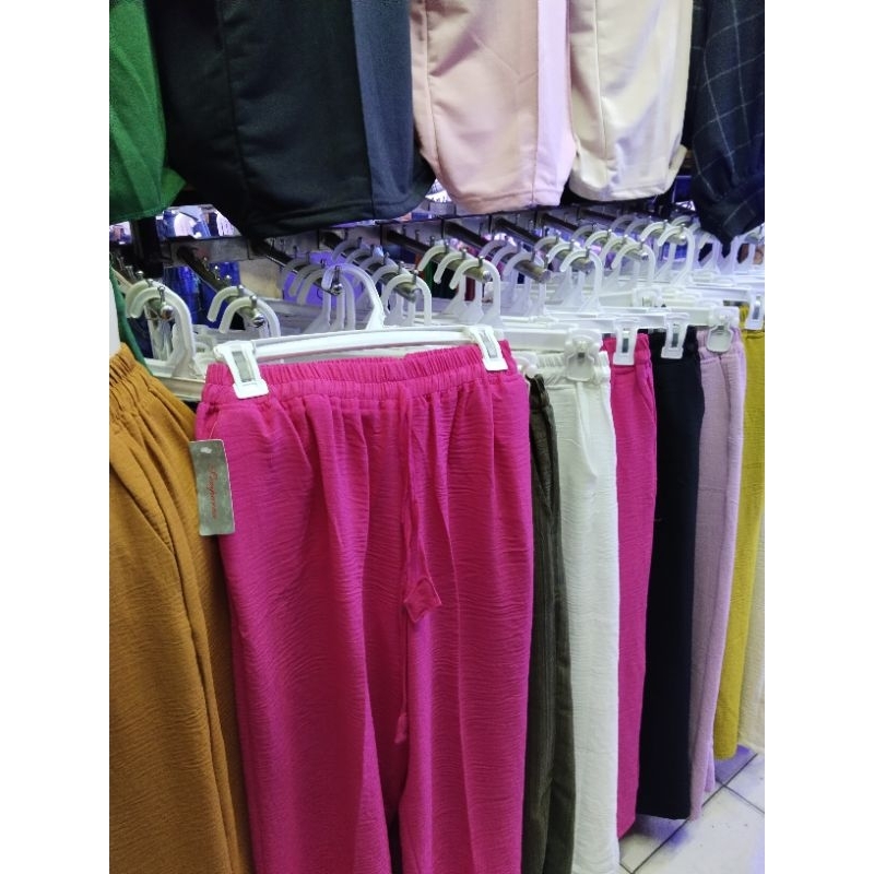 EP- CELANA KULOT KRINGKEL KARET PINGGANG/ KULOT KRINGKEL TALI PINGGANG