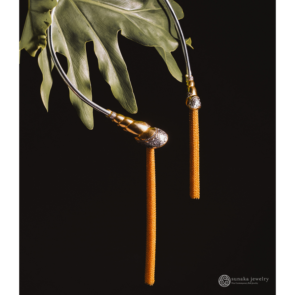 [Original Kalung Perak 925 ] Kalung Choker Keong Emas Perak Bali  Sunaka Jewelry