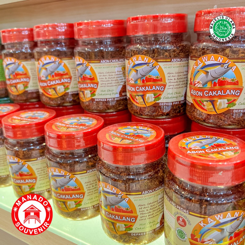 

ABON IKAN CAKALANG 100gr PEDAS KAWANUA KHAS MANADO / MINAHASA