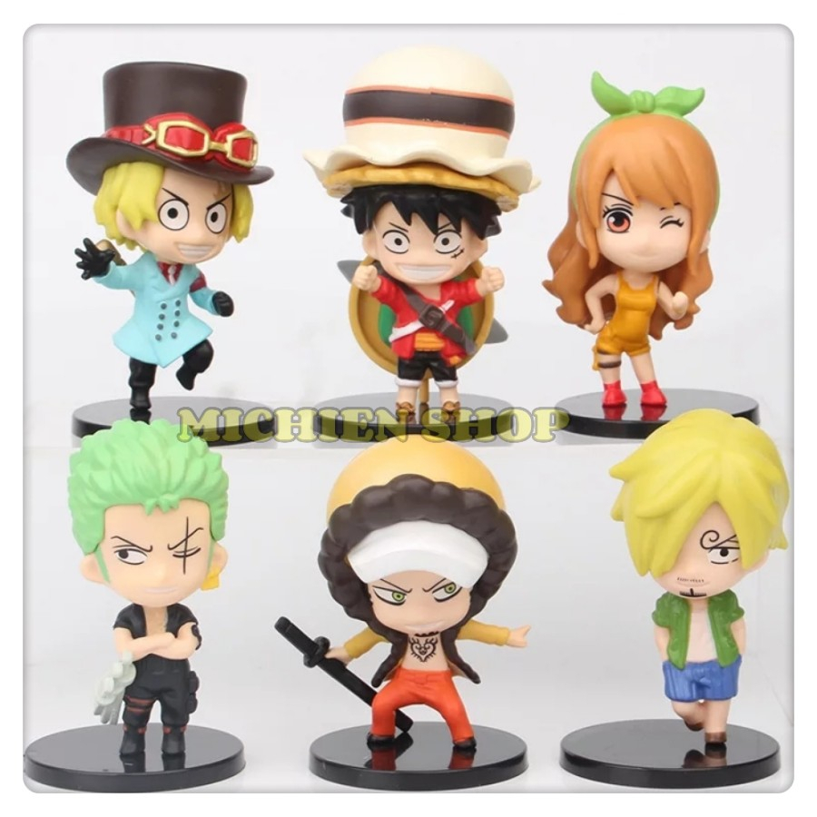 Figure Anime Onepiece Movie Stampede Luffy Zoro set of 6pcs