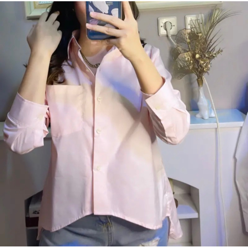 KEMEJA MIKAILA BAHAN COTTON STREET PREMIUM