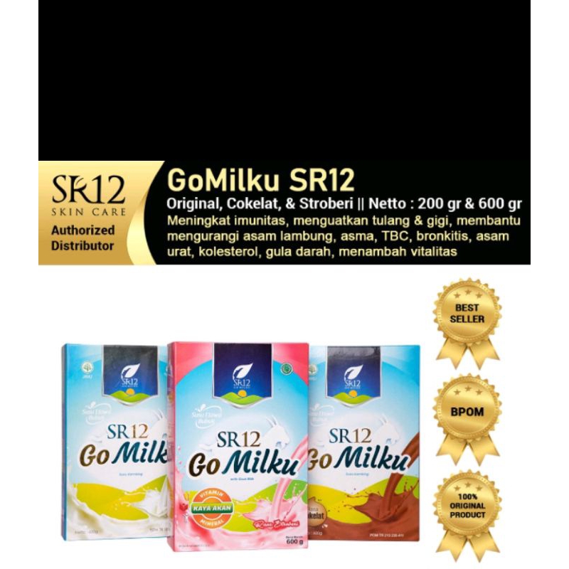 

Gomilku SR12 Susu Kambing Goat Milk Enak Murah Susu Kambing Stroberri Susu Kambing Coklat Susu Kambing Original Susu BPOM Susu Nikmat Susu Kambing Murah Susu Kambing Enak SR12 Bubuk Serbuk 200ml 600ml Susu Kambing Etawa Madu Daun Kelor Ekstrak Ikan Gabus