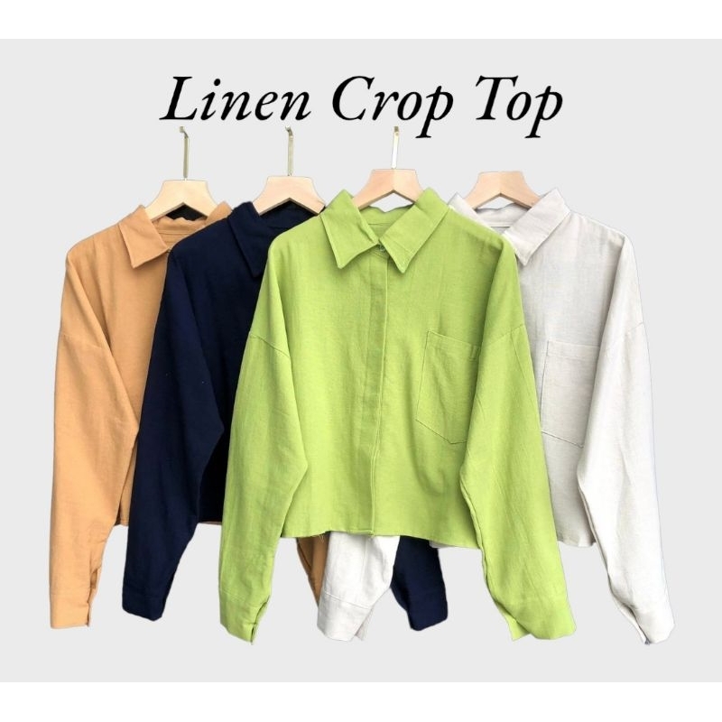 Linen Crop Top