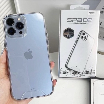 SPACE ORI CLEAR Crystal iPhone SE 2020/ SE 2022/ X/ XS/ XR/ XSMAX/ 7+/ 8+/ 7G/ 8G/ 6+/ 6S+/ 6 6G 6S Hardcase Back Plastic Acrylic (Military Drop Tested) Original Anti-Yellow Super Grade Protection Hard With Soft Bumper Case Natural MAX 5G Plus SE2 SE3 2 3