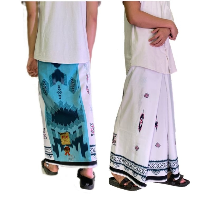 Sarung HDS putih polos-sarung samarinda-sarung rabbani-sarung