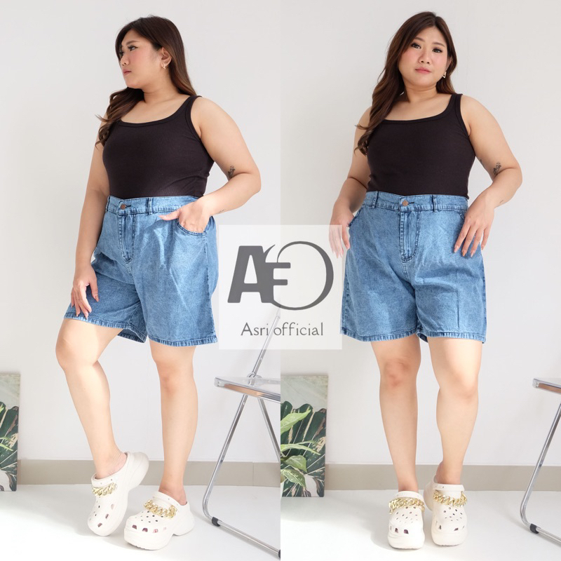 verra jumbo hotpants / celana pendek wanita jeans premium bb 120kg