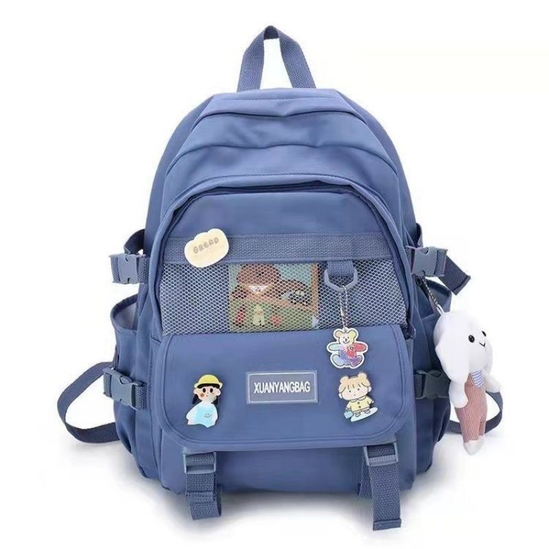 tas ransel perempuan model korea SD SMP/tas anak cewek sd smp/ransel anak perempuan tas gendong backpack