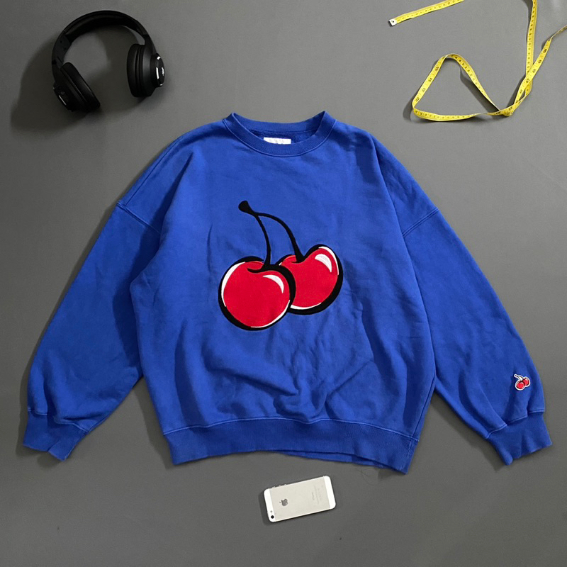 KIRSH Crewneck Big Logo Cherry