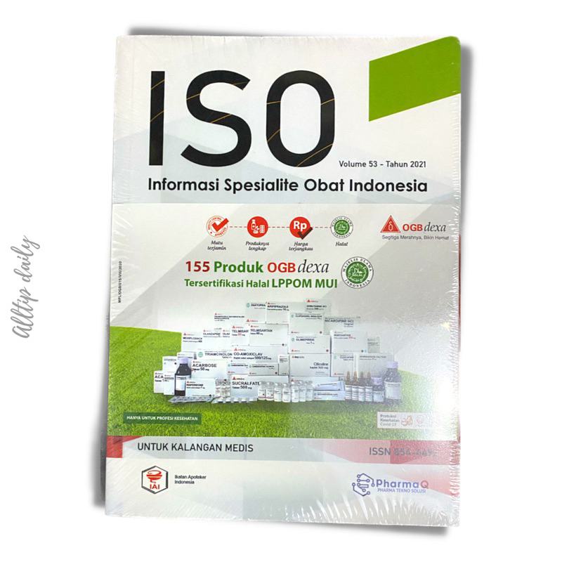 Jual Buku Farmasi Kedokteran ISO Informasi Spesialite Obat Indonesia