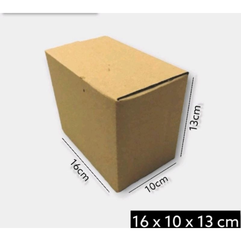 

Kardus box Ukuran 16x10x13 cm Single wall polos
