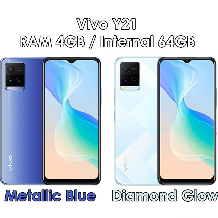 Vivo Y21 4/64GB RAM 4 Internal 64 New Garansi Resmi