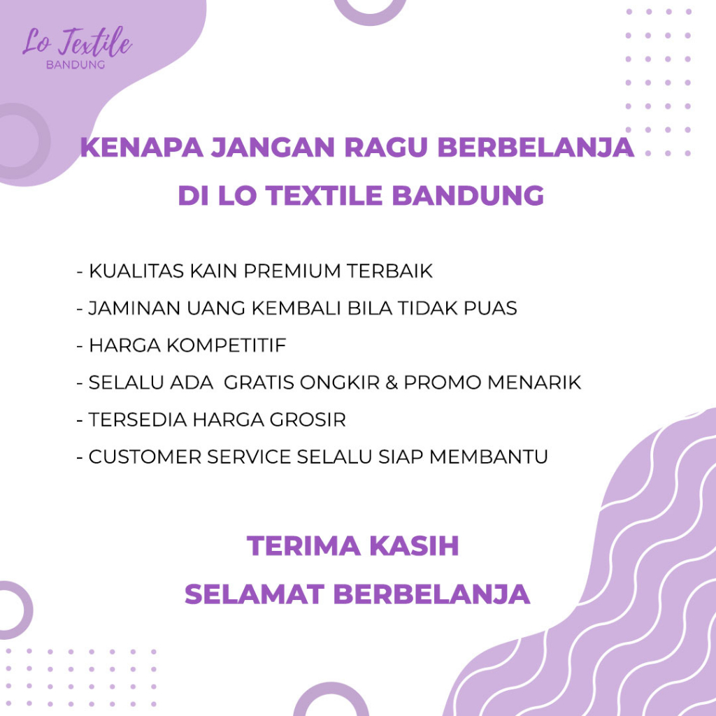 Kain Bahan Shakila 1 Meter Strech Lembut Premium Quality