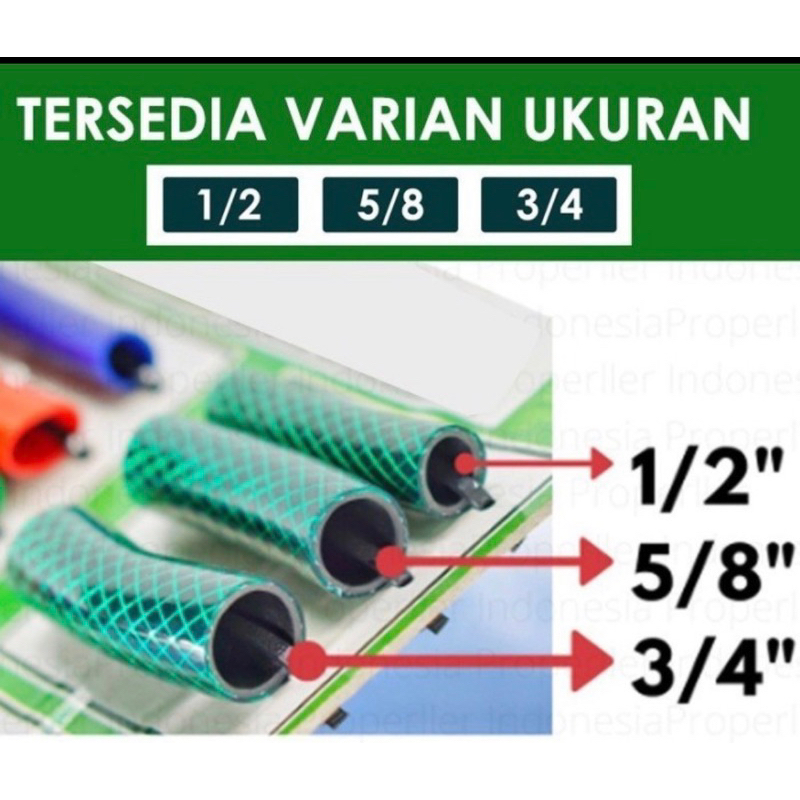 SELANG AIR GARDEN ANTI LUMUT PER ROLL 100 METER UKURAN 1/2 INCH