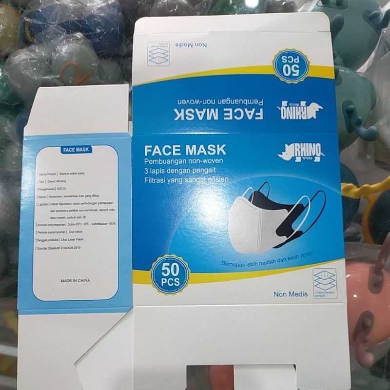 dos masker duckbil dewasa kardus untuk masker
