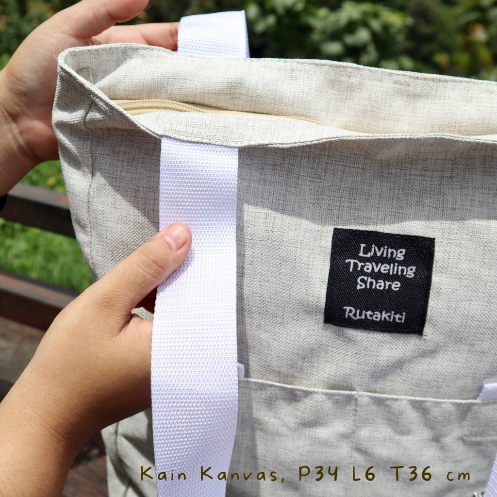 COD [PROMO 3.3] Tas Tote Bag kantong Wanita Tas Motif Remaja Kanvas Bahu Totebag Kerja Sekolah Kuliah