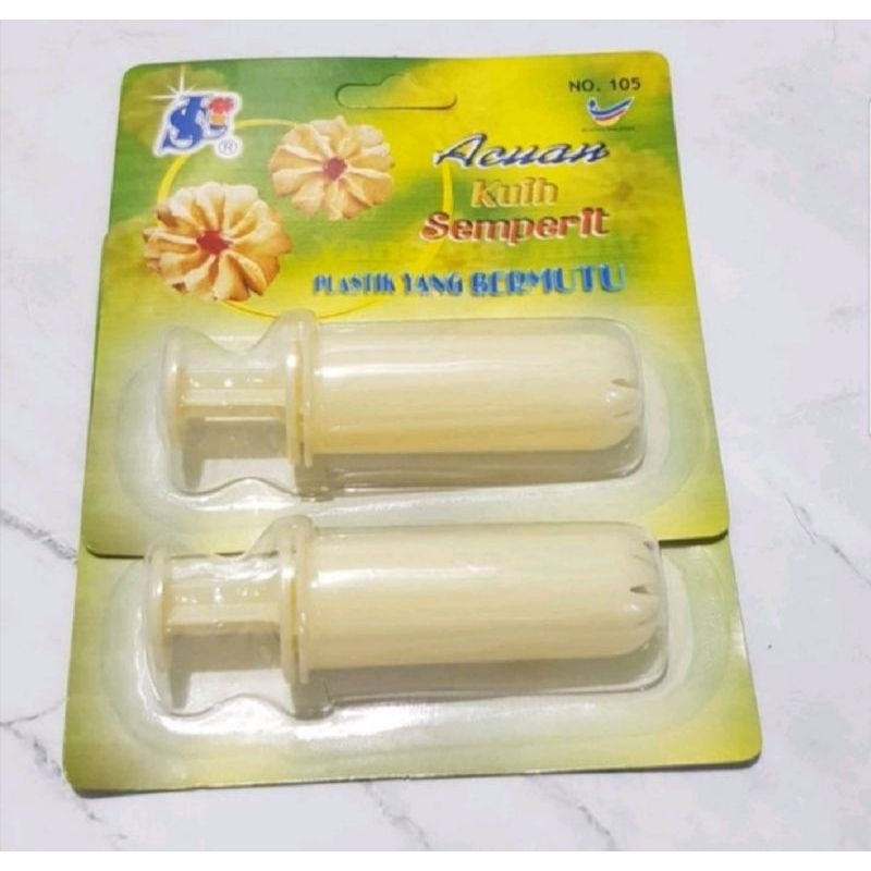 Spuit kue kering dorong cetakan kue kering plastik lokal