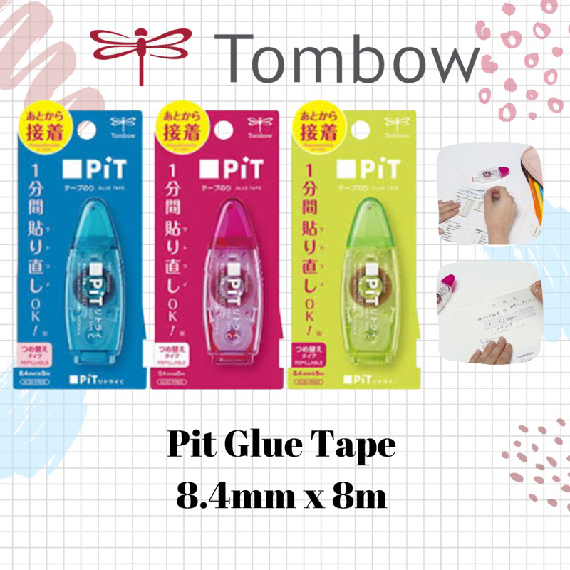 

Tombow Adhesive Glue Tape Pit / lem tape otomatis seperti correction tape
