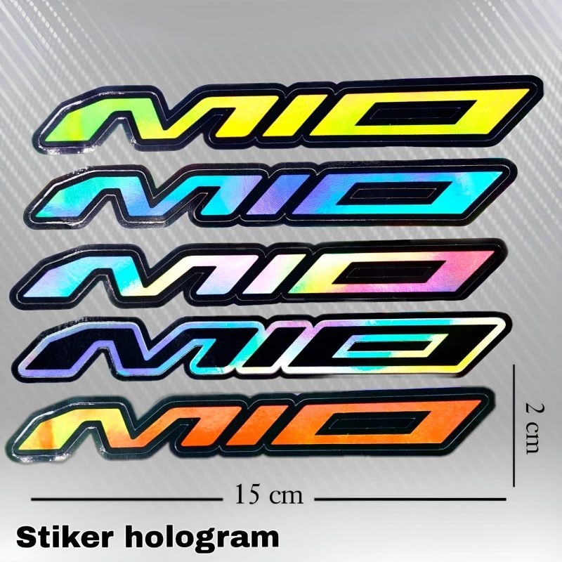 stiker hologram logo beat mio vario 150 warna bahan import aman untuk semua kendaraan