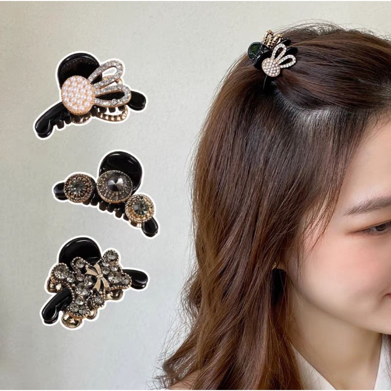 Jepit Rambut Korea 3.5cm Jedai rambut  Poni Mutiara Mini