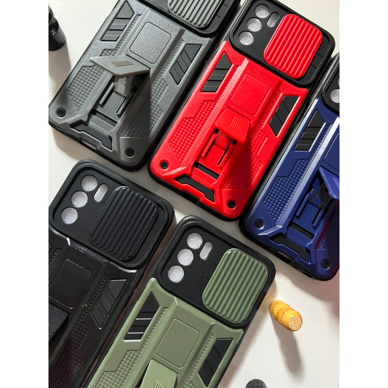 Case Spigen Phantom Robot Slide Camera Samsung A22 M22 A23 A32 4G J2 Grand J7 Prime A04 A04e 4G 5G I