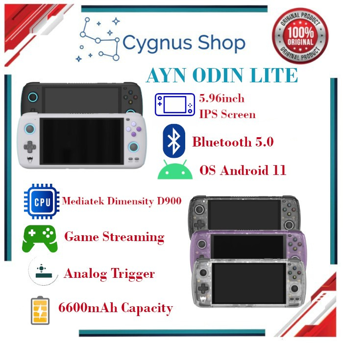 AYN Odin Lite Handheld Video Game Console Portable Android System Game