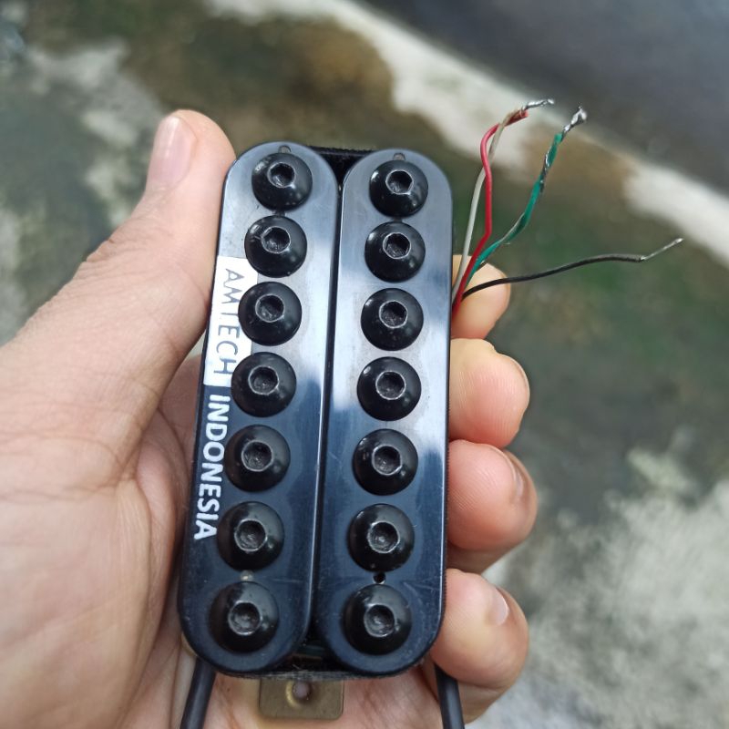 Pickup Spull Hambucker Bridge AMTECH High Gain 7 senar mantab berkualitas
