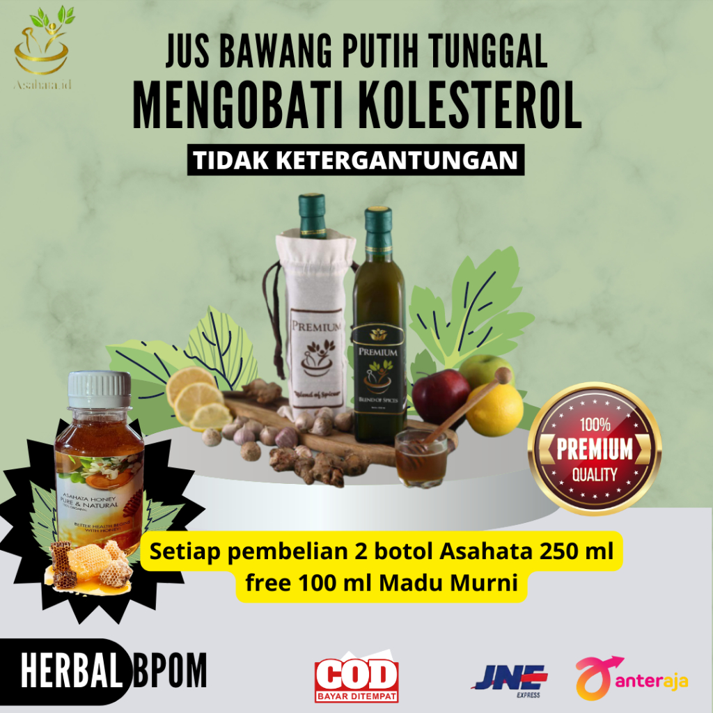 

BERKHASIAT!!! Mengobati Kolesterol Jus Bawang Putih Tunggal - Rasa Segar Tidak Ketergantungan Asahata Original Blend Of Spices