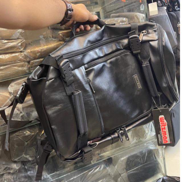 Ransel Kulit Witzman B906 Pria Tas Multifungsi Caril Leather Import