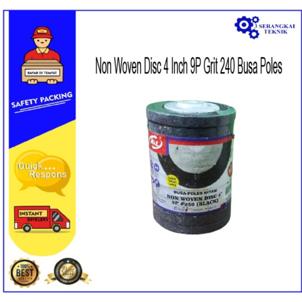 HL Non Woven Disc 4 Inch 9P Grit 240 Busa Poles