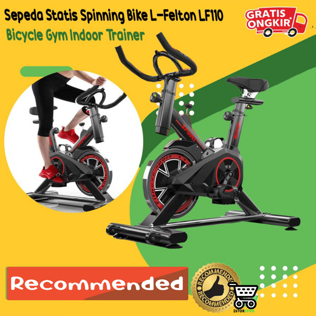 Sepeda Statis Spinning Bike L-Felton LF110 Bicycle Gym Indoor Trainer