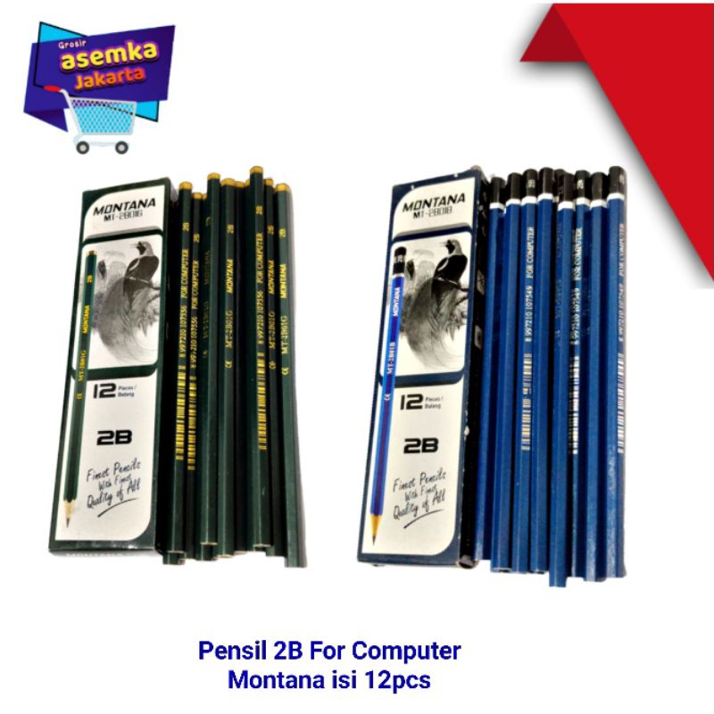 Pensil 2B For Computer Pencil Montana 12pcs