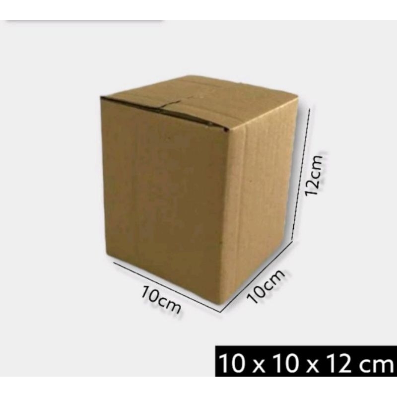 

Kardus box Ukuran 10x10x12 cm Single wall polos