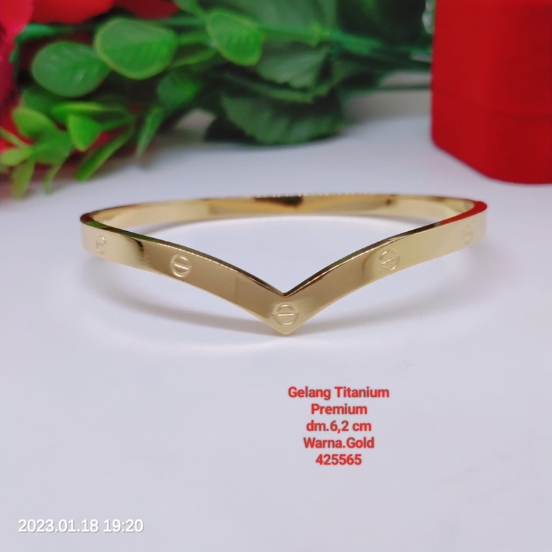 Gelang vuji Titanium Premium Anti Karat Anti Luntur Terlaris Termurah