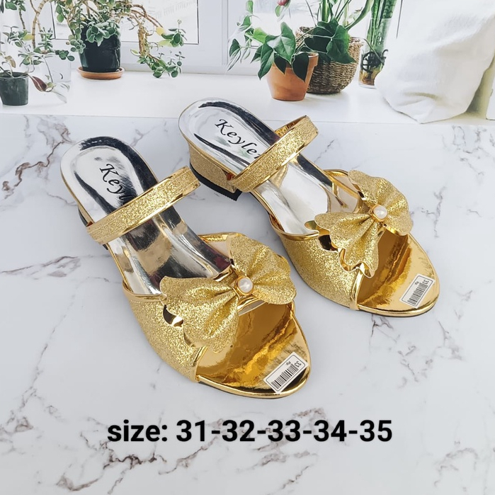 Sandal Anak Perempuan Sandal Pesta Hak 3 Cm Sandal Heels Premium Adella 03