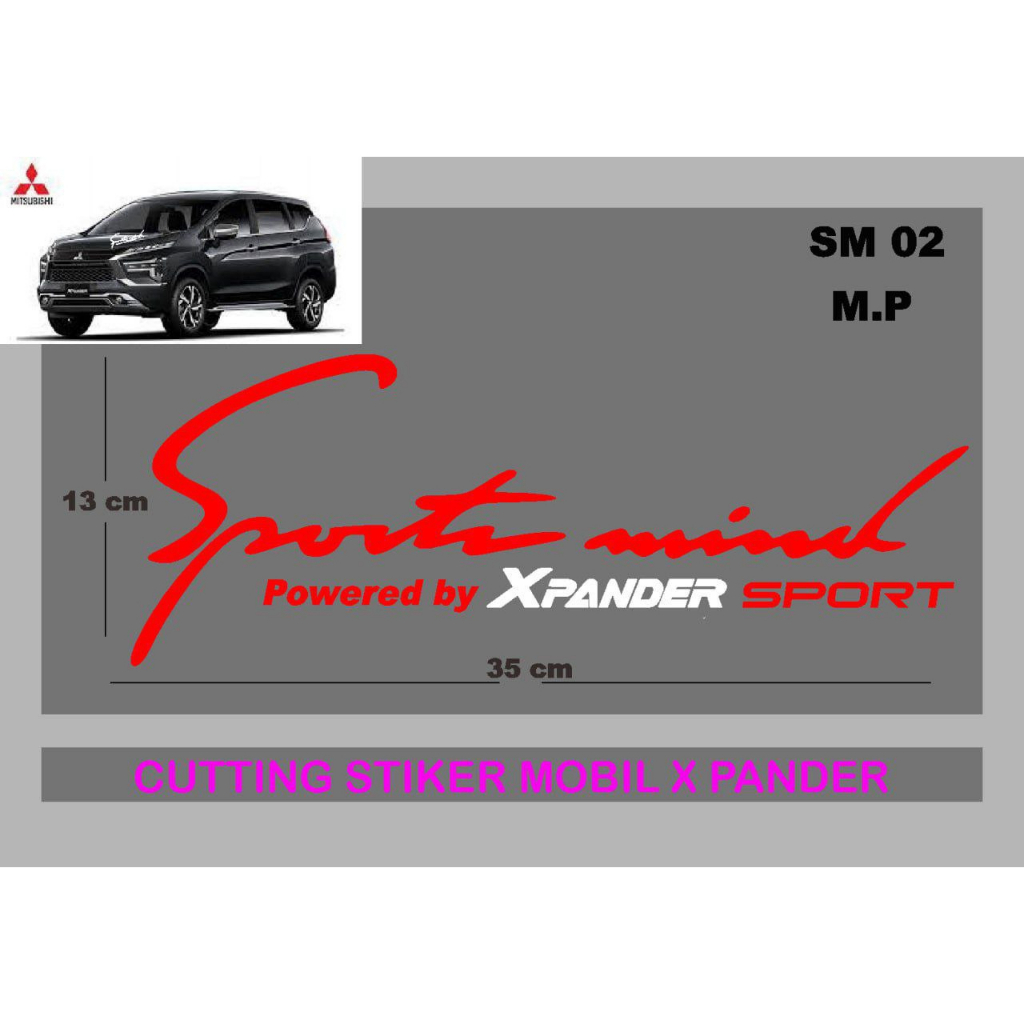 striping stiker cutting mobil xpander