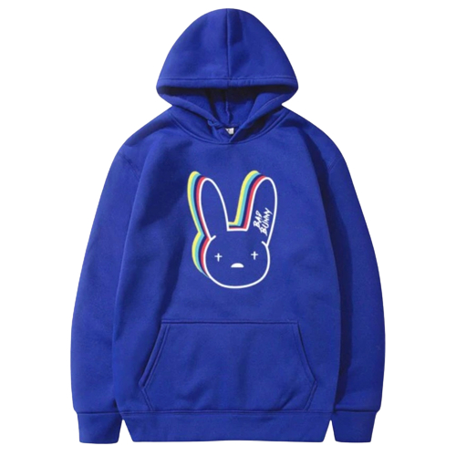 Jumper Hoodie Bad BunnyII Sweater Hoodie Trendy II Sweter Oblong Topi Size M - XL Anak &amp; Dewasa ( Pria &amp; Wanita )