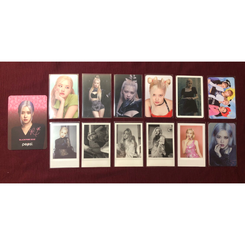 PHOTOCARD PC ROSE ALBUM BORN PINK ON THE GROUND PEPSI POB KTOWN4U OFFICIAL