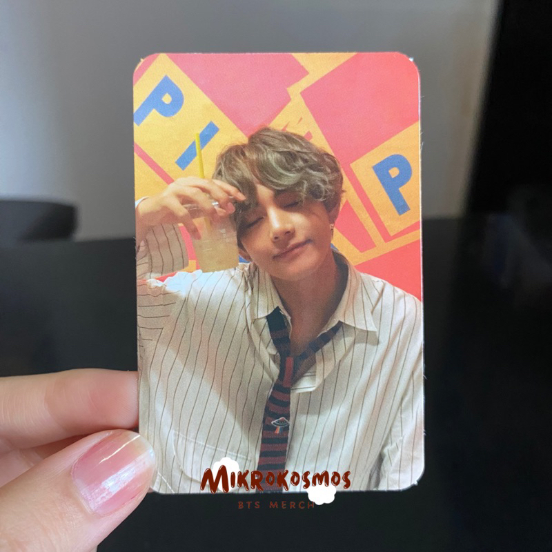 Photocard Taehyung pizza (V) BTS - album Love Youself HER (E) ver
