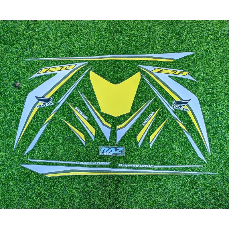 STRIPING TRANSPARANT SUPRA GTR 150 CUSTOM YELLOW