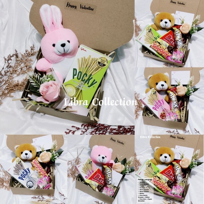 

LIBRA Snack Box Boneka / Hampers / Gift Box / Birtday Gift Box / Graduation Gift Box / Kado / SnackBox