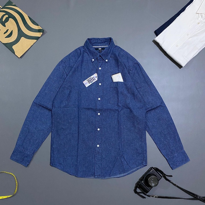 Kemeja Uniqlo Work Shirt