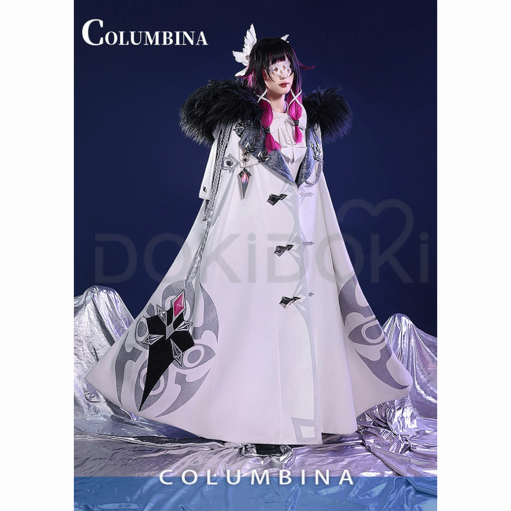 Columbina Cosplay Game Genshin Impact Fatui Harbinger Cosplay Costume PRE-SALE  Cloak Genshin Impact Christmas