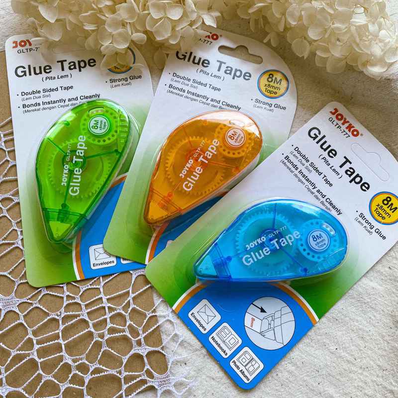 

[MIUKIEE] GLUE TAPE 8M Lem Kertas Roll