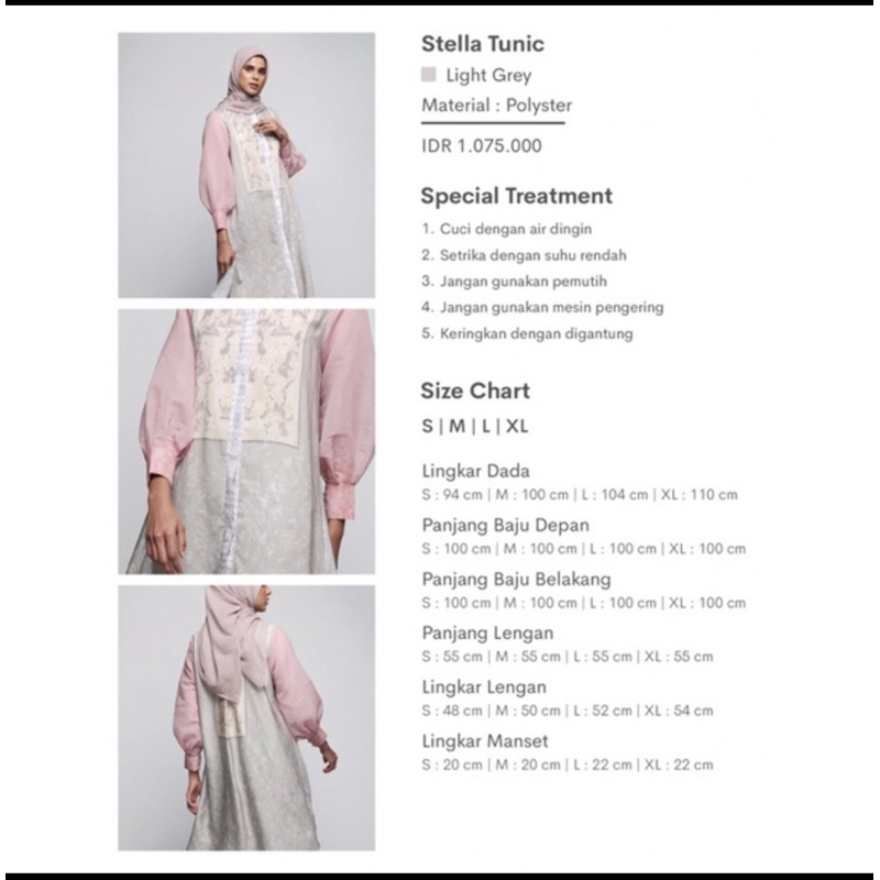 stella tunic ria miranda x buttonscarves light grey