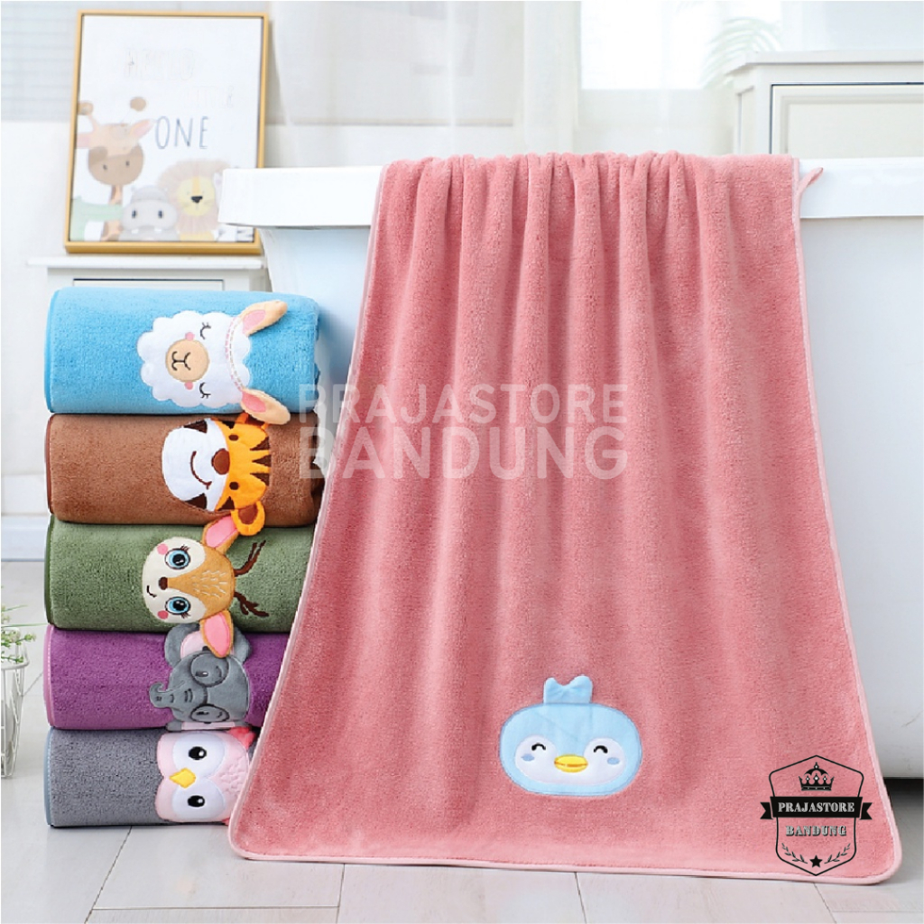 Handuk mandi baby doll anak 50x100cm daya serap tinggi dan lembut