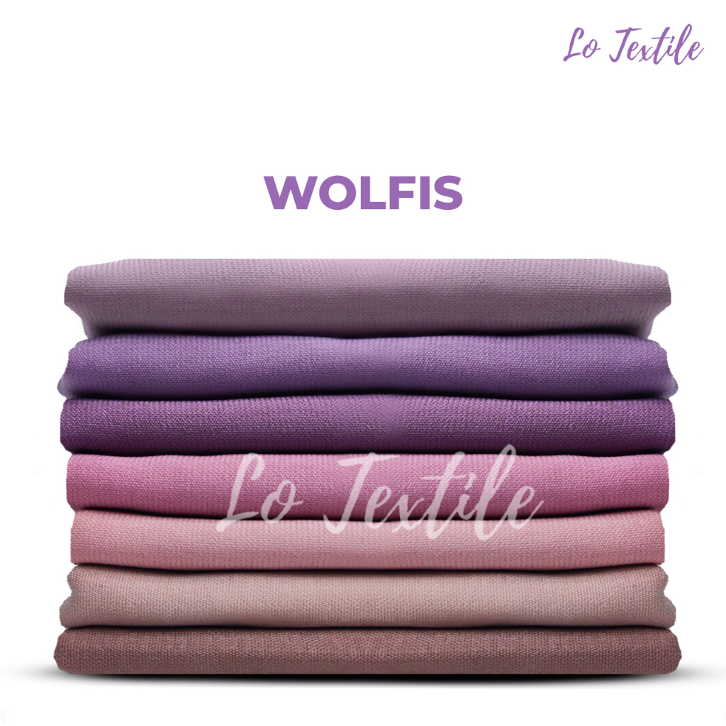 Kain Wolfis Wollpeach Wolpis Tebal Premium 1 Meter