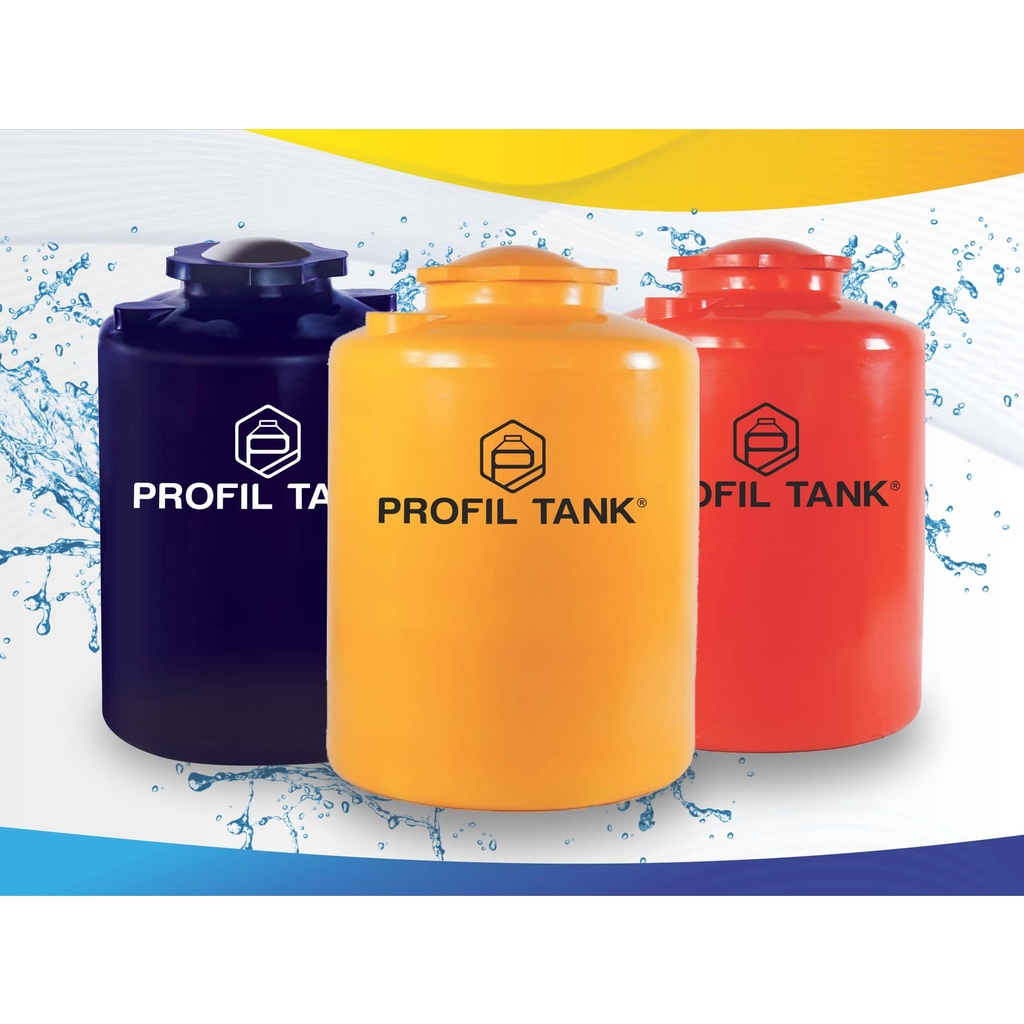 Profil Tank Tandon Air TDA 250 L , 300 L , 550 L , 700 L , 800 L , 1100 L , 1200 L , 1300 L , 1800 L , 2300 L , 3600 L , 5300 LITER