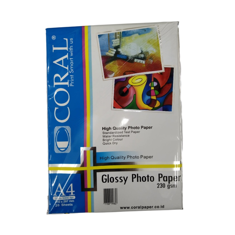 

Coral glossy paper 230g a4